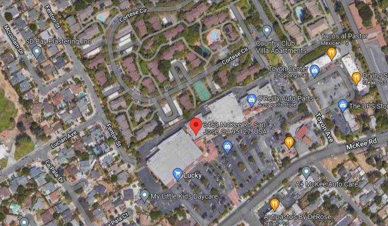 3463-3491 McKee Rd,San Jose,CA,95127,US San Jose,CA